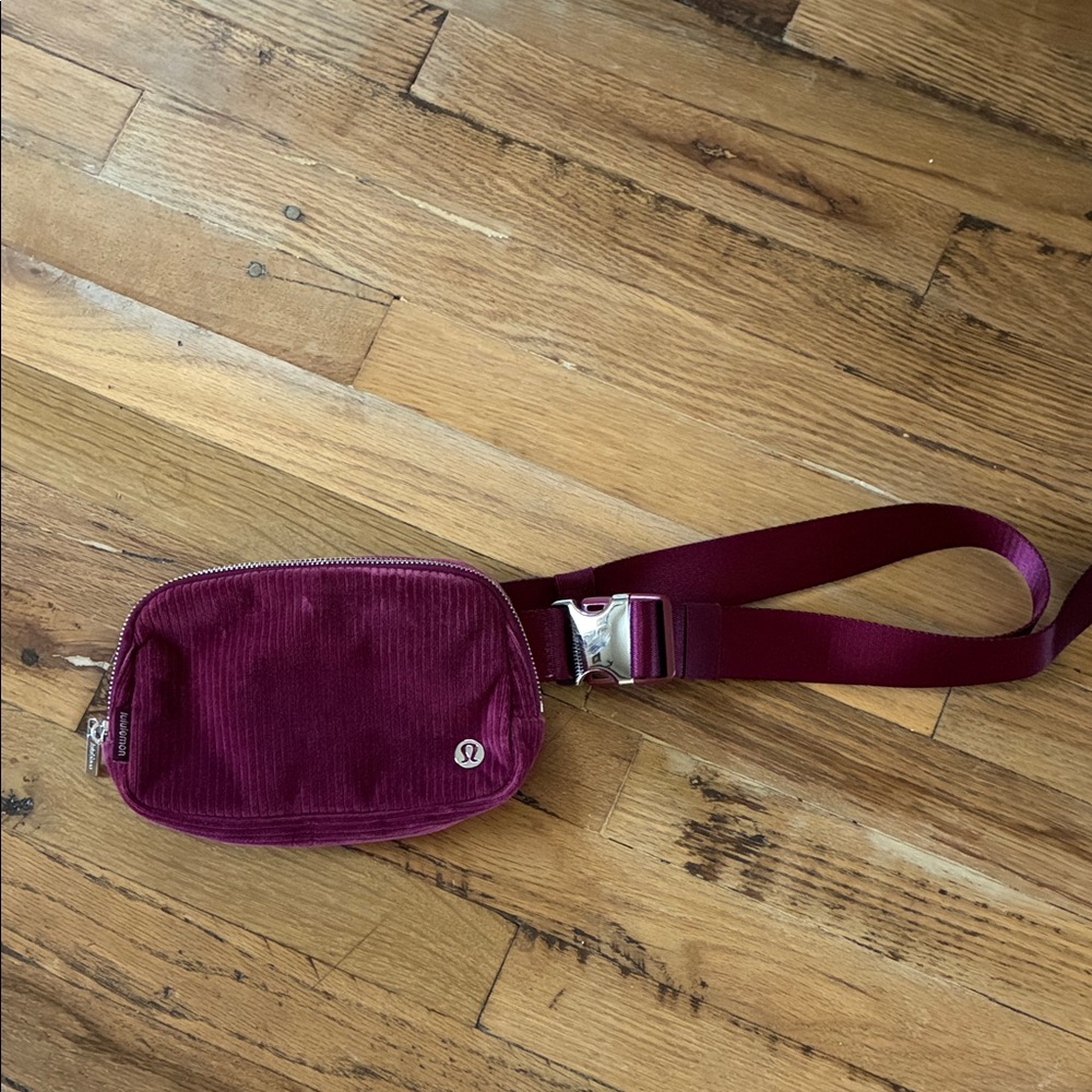 Lululemon Athletica Deep Red Crossbody Bag like new!